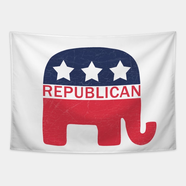 Republican Elephant Tapestry by valentinahramov