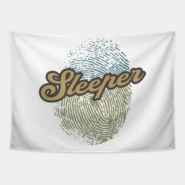 Sleeper Fingerprint Tapestry by anotherquicksand