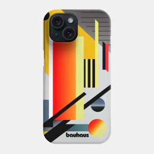 Bauhaus yellow and red artwork Phone Case