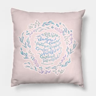 The Fruit of the Spirit - Galatians 5:22~23 /Pink Pillow