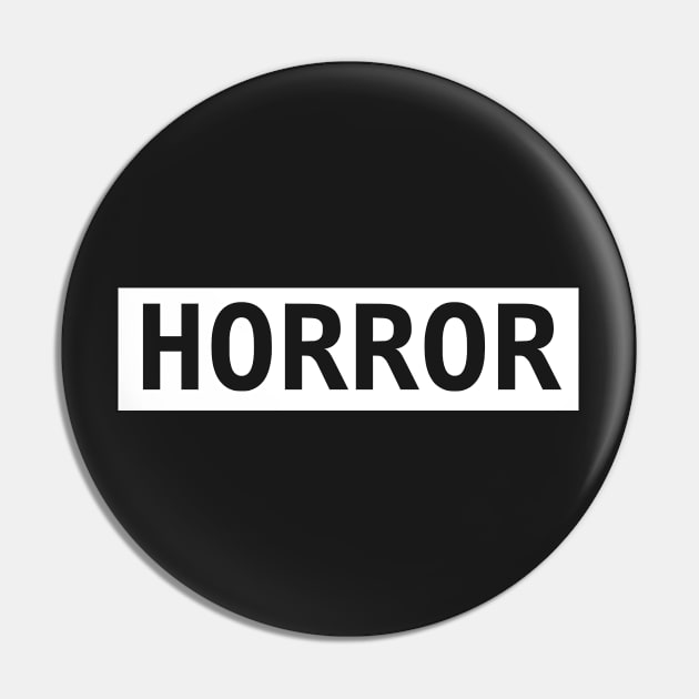 Horror Pin by VideoNasties