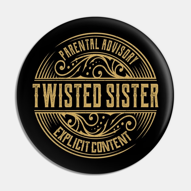 Twisted Sister Vintage Ornament Pin by irbey