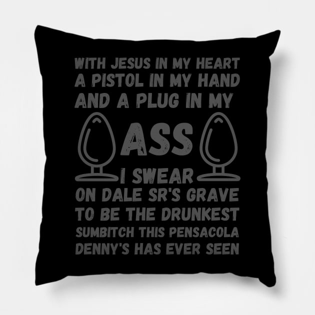 Funny Oddly Specific Butt Plug Pillow by GrooveGeekPrints