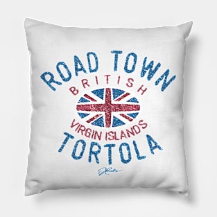 Road Town, Tortola, British Virgin Islands Pillow