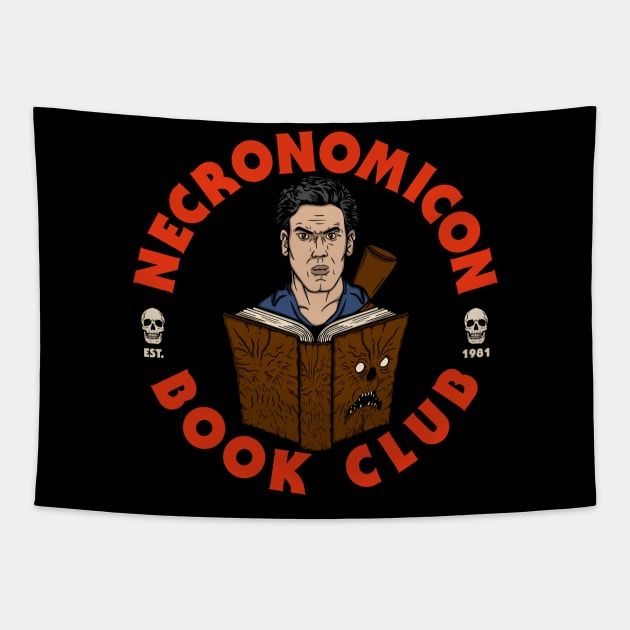 Necronomicon Book Club Tapestry by Melonseta