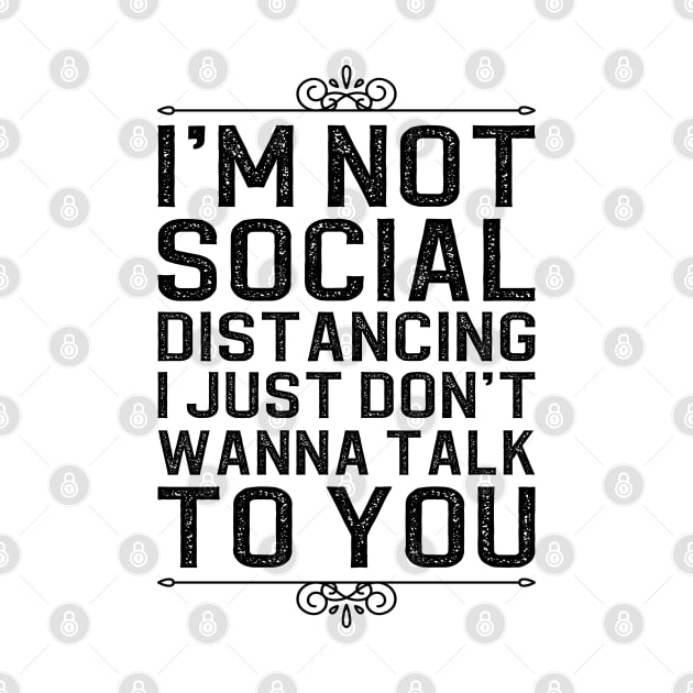 social distancing funny anti social by DragonTees