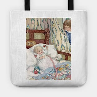 Baby's Playmate by Anne Anderson Tote