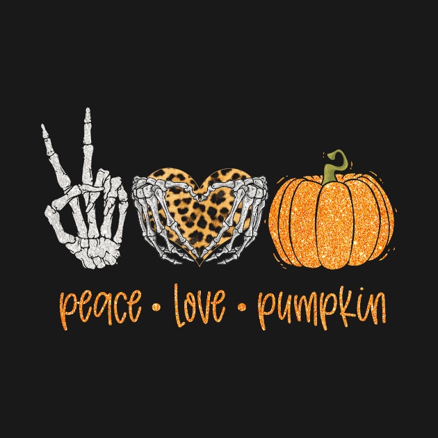 Halloween Peace Love Pumpkin Fall by folidelarts