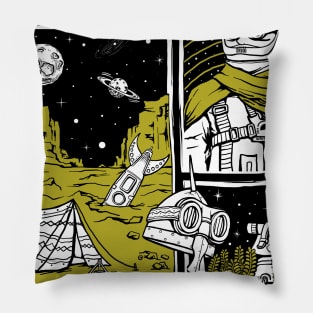 lost in mars Pillow