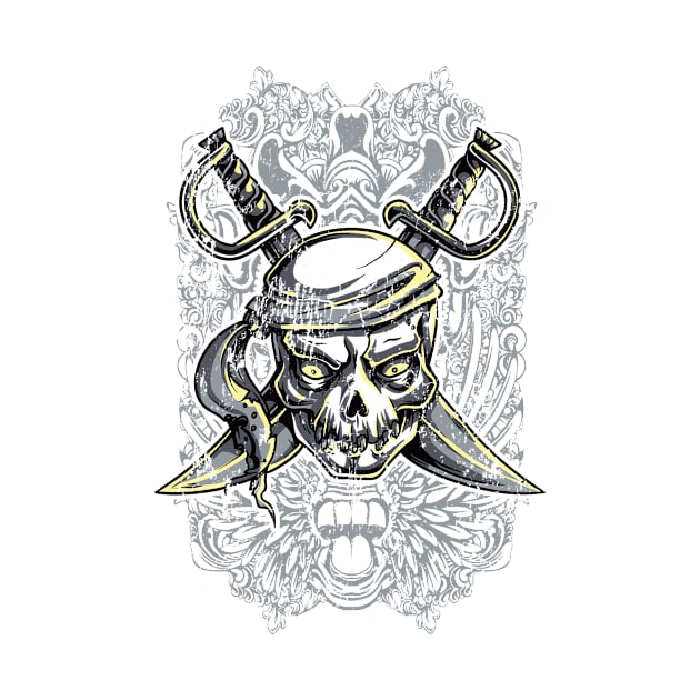 Pirate Skull by inkExtreme