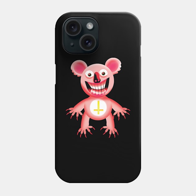 Antichrist Koala Phone Case by Wickedcartoons