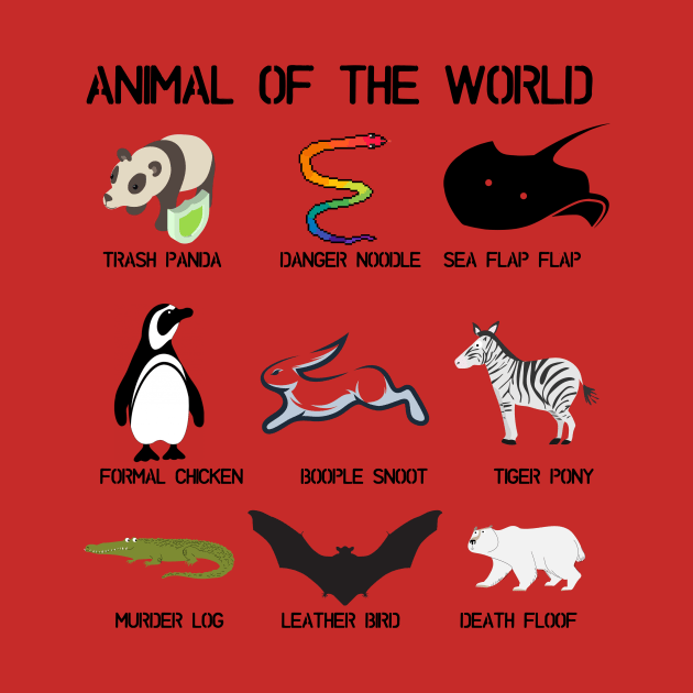 Animals of the world Gift T-shirt For Nature Wild Lovers by fiar32