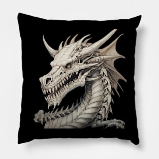 Skull Dragon Pillow