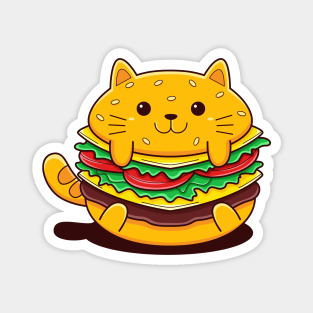 Cat Burger Magnet