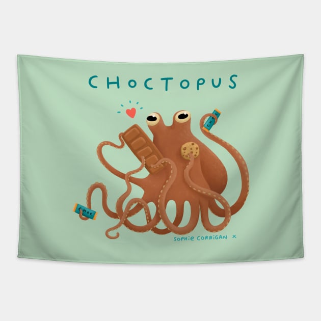 Choctopus Tapestry by Sophie Corrigan