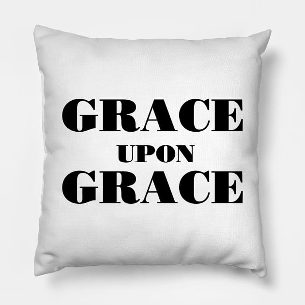 Grace upon grace Pillow by cbpublic
