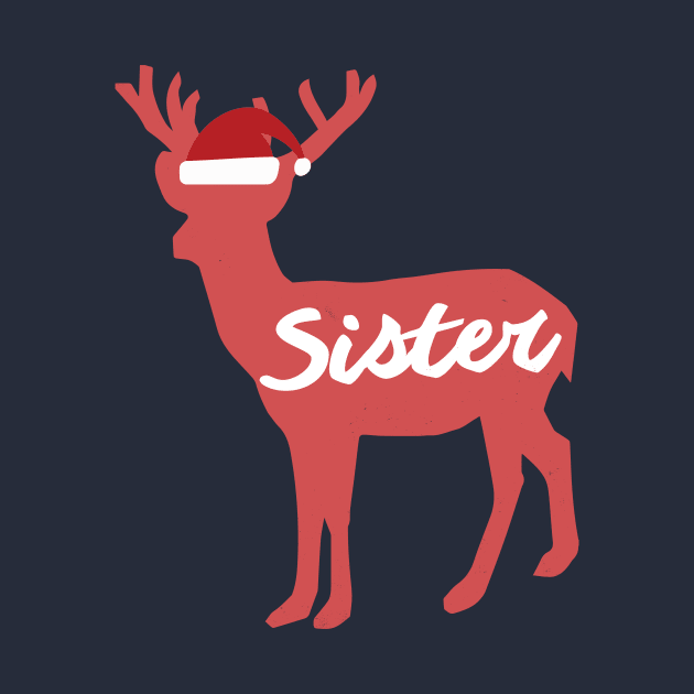 Sister Reindeer Family Group Christmas Eve Matching by Freid