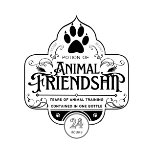 Potion of Animal Friendship: Black Version T-Shirt