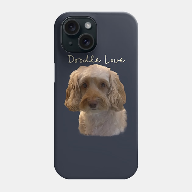 Doodle Dog Love Phone Case by WoofnDoodle 