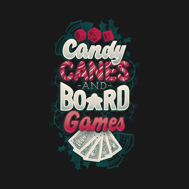 Candy Canes and Board Games by polliadesign