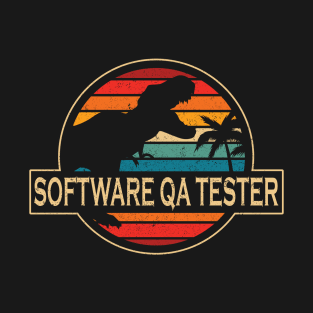 Software Qa Tester Dinosaur T-Shirt