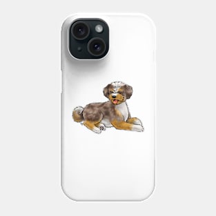 Dog - Aussiedoodle - Red Merle Phone Case