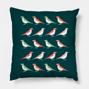 Birds Of A Feather (Radiant) Pillow