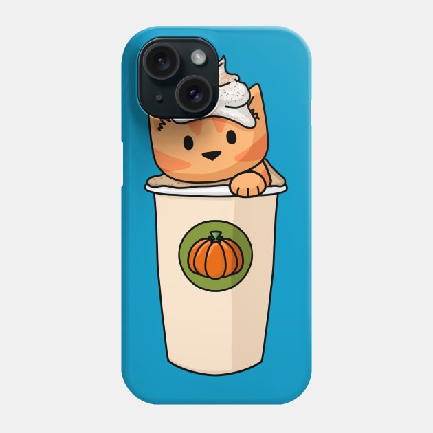 Pumpkin Spice Catte Phone Case by Doodlecats 