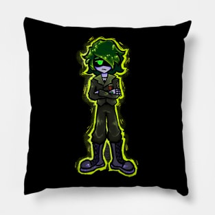 Murder Drones worker drone military neon graffiti art Pillow