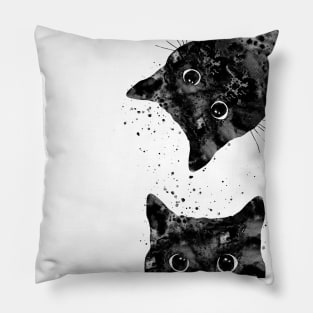 Peeking cat Pillow