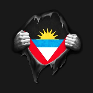 Antigua Flag Antiguan Roots DNA Pride Gift T-Shirt