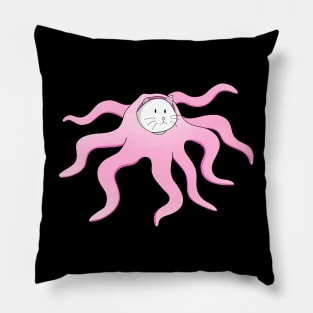 Octopus Cat - Cat In Octopus Costume Pillow