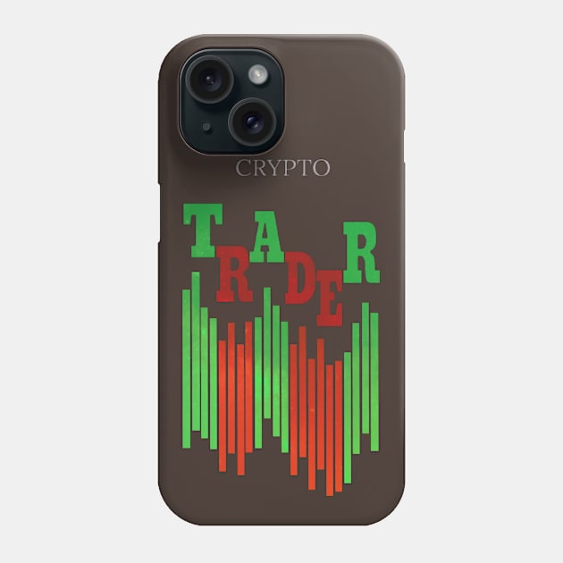 CRYPTO TRADER (CLEAN) / BROWN Phone Case by Bluespider