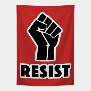 Resist / Black Power Fist Tapestry