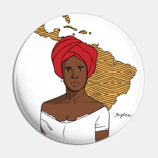 Latin Woman Pin