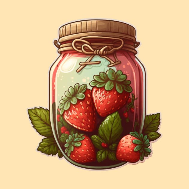 Cottagecore Strawberry Jam by UnrealArtDude