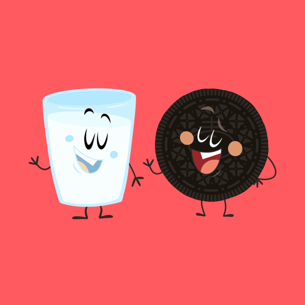 happy cookie and milk by creativeballoon