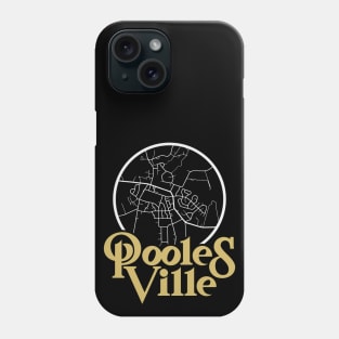 Poolesville Maryland Map Phone Case