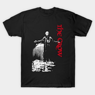 The Crow Brandon Lee Red Wing Logo Black Unisex T-Shirt - The Crow