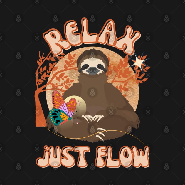 Relax, Just Flow - Funny Sloth by SEIKA by FP