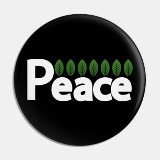 Peace bringing peace text design Pin