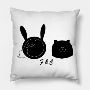 Fionna And Cake Silhouette Pillow