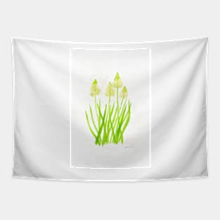 White pearl flowers Tapestry