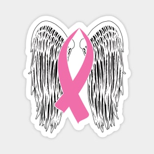 Winged Awareness Ribbon (Pink) Magnet