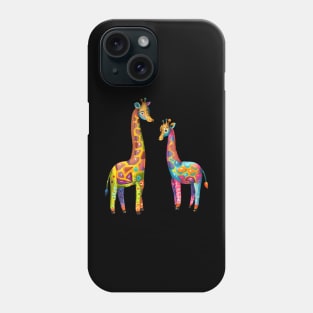 Colourful Giraffes Phone Case