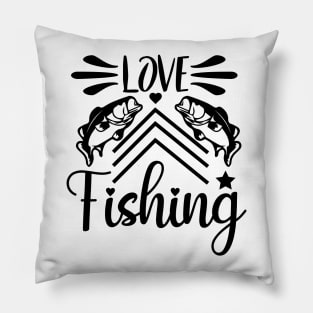 Love Fishing Pillow