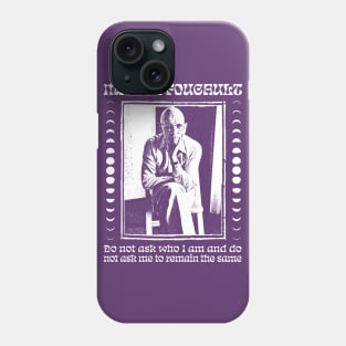 Michel Foucault ∆∆∆∆ Original Philosophy Design Phone Case