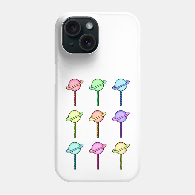 Pastel Planet Lollies Phone Case by JadeGair