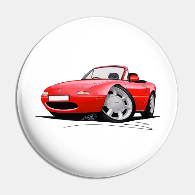 Mazda MX5 (Mk1) Red Pin by y30man5