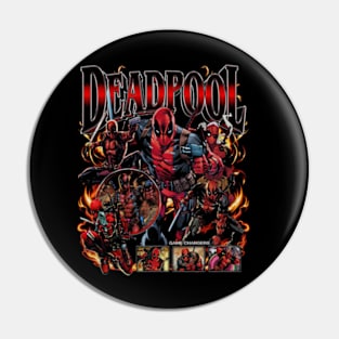 Deadpool Vintage Bootleg Pin